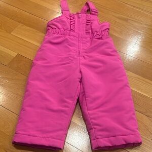 Wonderkids Hot Pink Insulated Snow Overalls